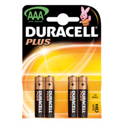 Pile Duracell Alcaline Plus Ministilo AAA 4 pz