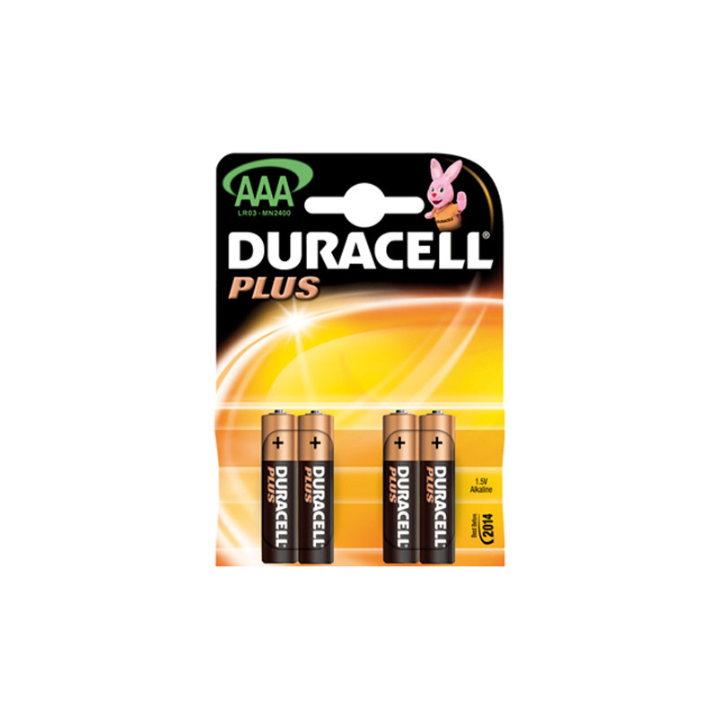 Pile Duracell Alcaline Plus Ministilo AAA 4 pz