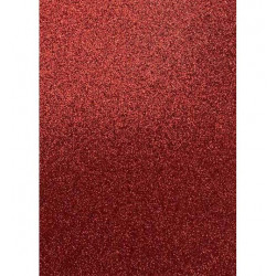 Cartoncino Fabriano Glitter A4 3 pz. Rosso