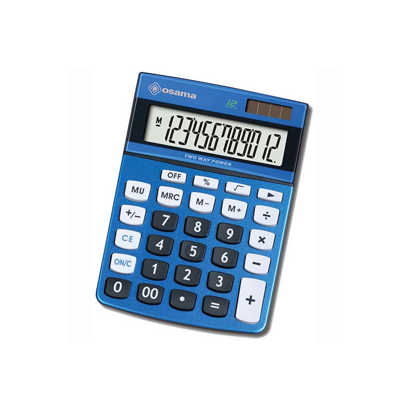 Calcolatrice Osama Metal Color Blu OS DX120K B