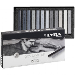 Pastelli Lyra Quadri Grey Tones 12 colori Grigi