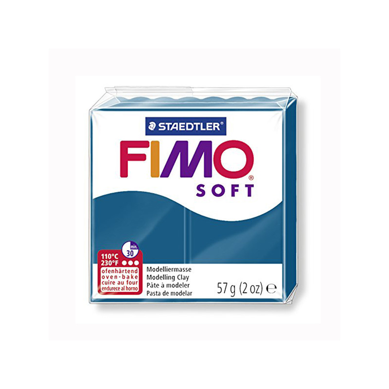 Fimo Soft 31 56 gr. Blu Calypso