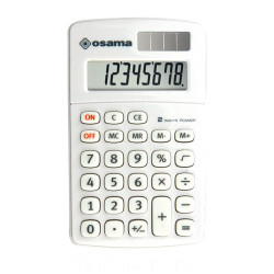 Calcolatrice Osama Big Display Bianco OS 501/8