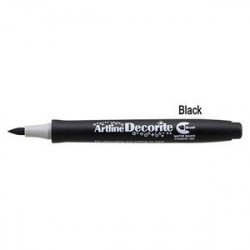 Marker Artline Decorite Brush Nero 12 pz.