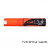 Marker Uni Chalk Scalpello Arancione Fluo