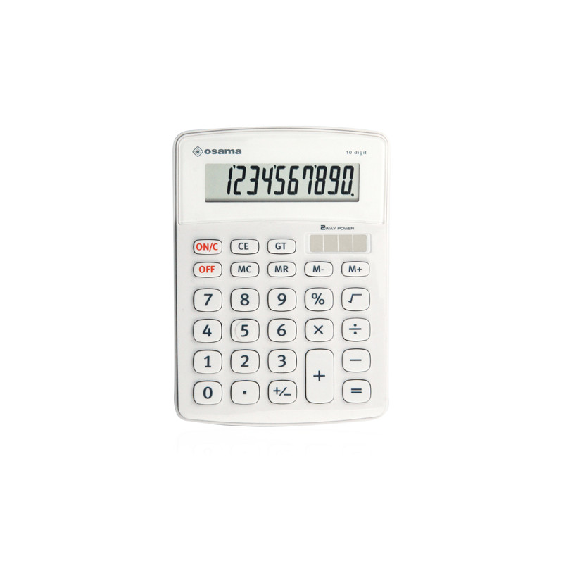 Calcolatrice Osama Big Display Bianco OS 502/10