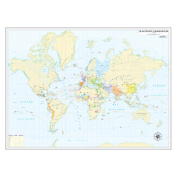 Carte Geografiche Murali Storia Scoperte nel mondo