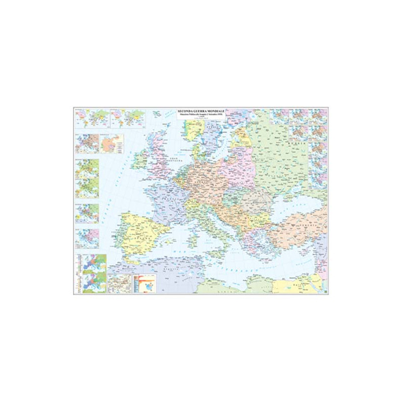 Carte Geografiche Murali Storia 2 Guerra Mondiale