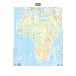 Cartine Geografiche A3 Mute Africa 20 pz.