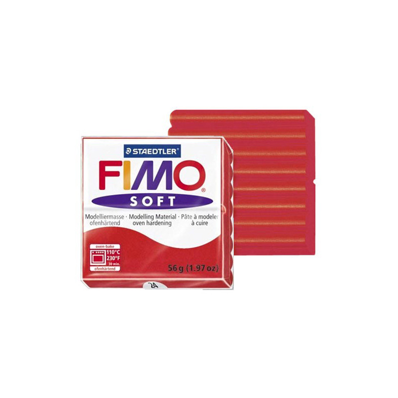 Fimo Soft  57 gr. 24 Rosso indiano