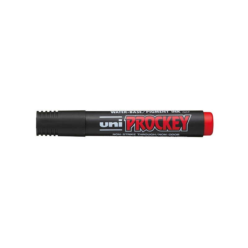 Marker Uni Prockey punta tonda Rosso 12 pz.