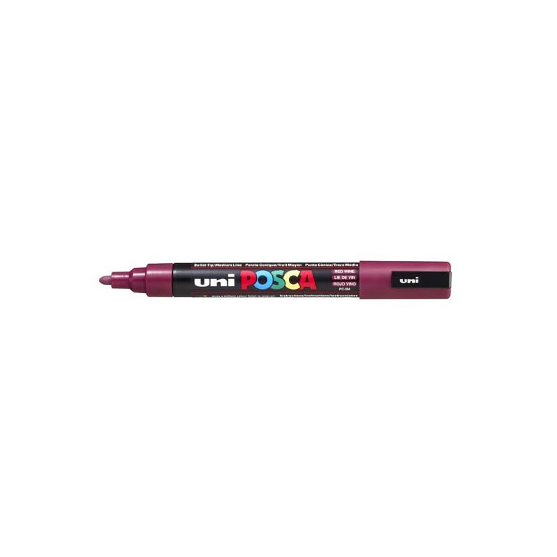 Marker Uni Posca Media PC5 M Rosso Vino n.60 6 pz.
