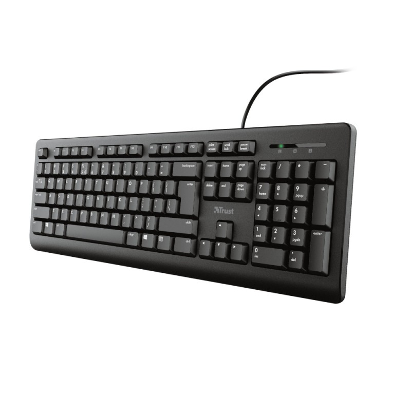Trust Primo tastiera Universale USB QWERTY Inglese US Nero