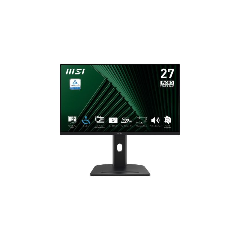 MSI PRO MP275QPG 27 WQHD 2XHDMI DP MULTI VESA