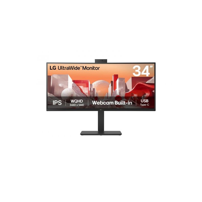 34   IPS BORDERLESS - CURVO -  WEBCAM FHD