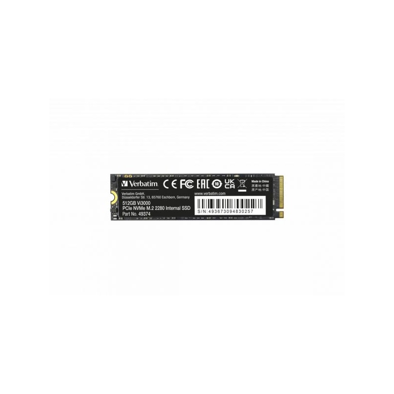 VERBATIM VI3000 PCIE NVME M.2 SSD 512GB