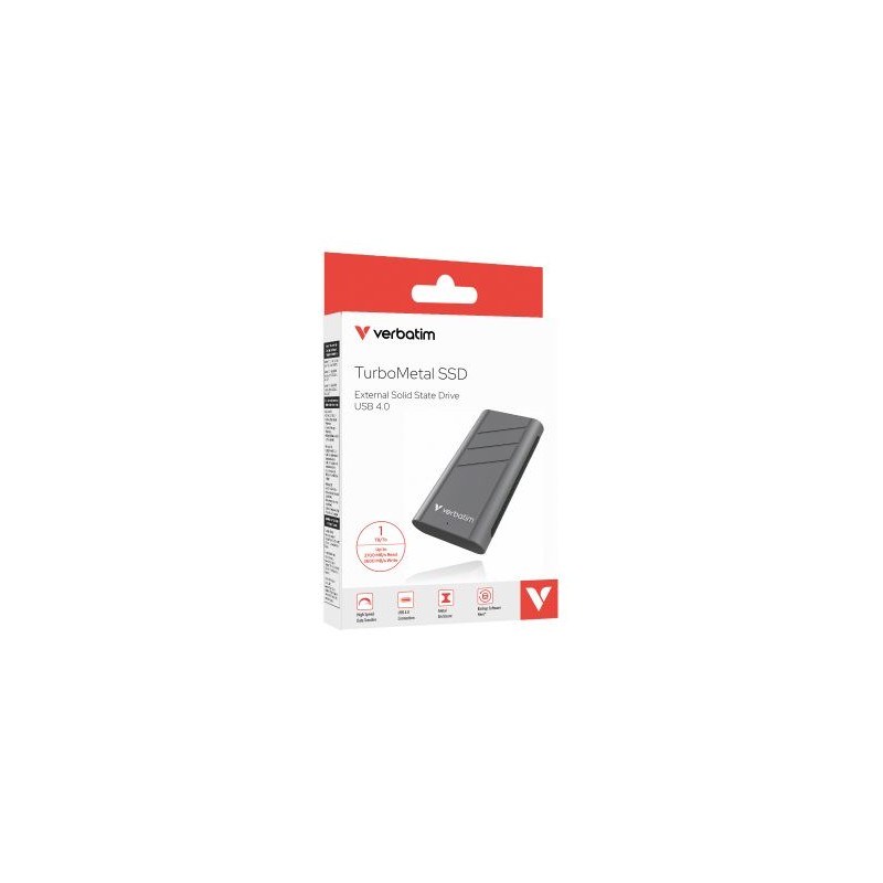 VERBATIM TURBOMETAL SSD USB 4.0 1TB 3700/3600 R/W