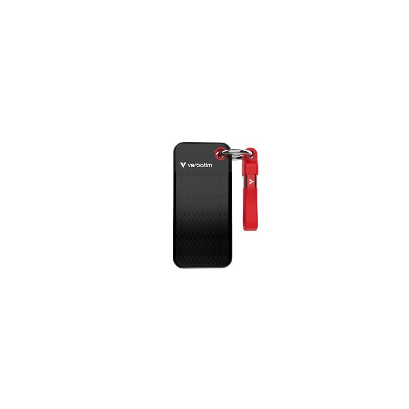 VERBATIM POCKET SSD USB 3.2 GEN 2 2TB BLACK/RED