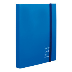 Cartelle con elastico dorso  8  Blu