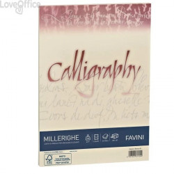 Carta Calligraphy Millerighe gr.200 Avorio 50 ff