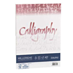 Carta Calligraphy Millerighe gr.200 Bianco 50 ff