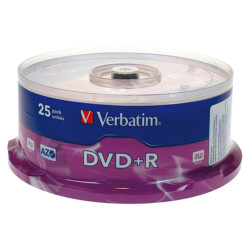 DVD+R  4.7 Gb 120 m. a 25...