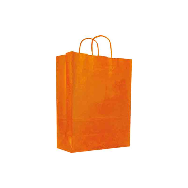 Shopper Monocolore Arancio 22x10x29 25 pz.