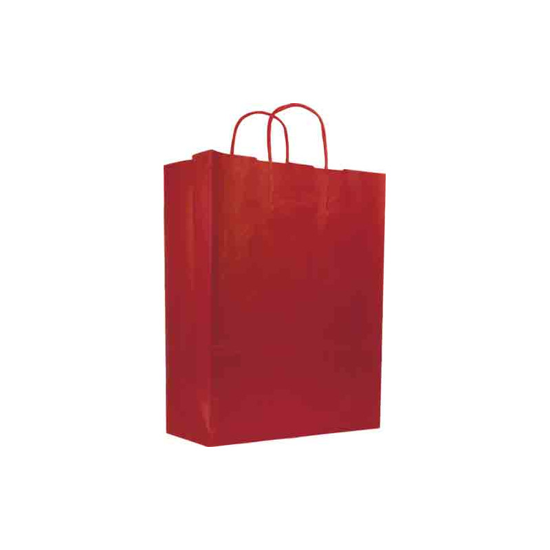 Shopper Monocolore Rosso 26x12x34.5 25 pz.