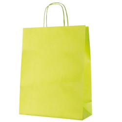 Shopper Monocolore Verde Mela 14x09x20 25 pz.